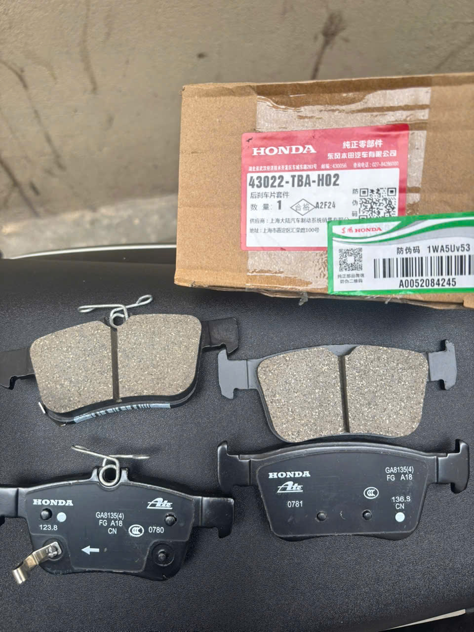 má phanh sau xe honda civic 1.8 -2016 – 2025 hàng xịn chính hãng, giá tốt : 43022TBAH02
