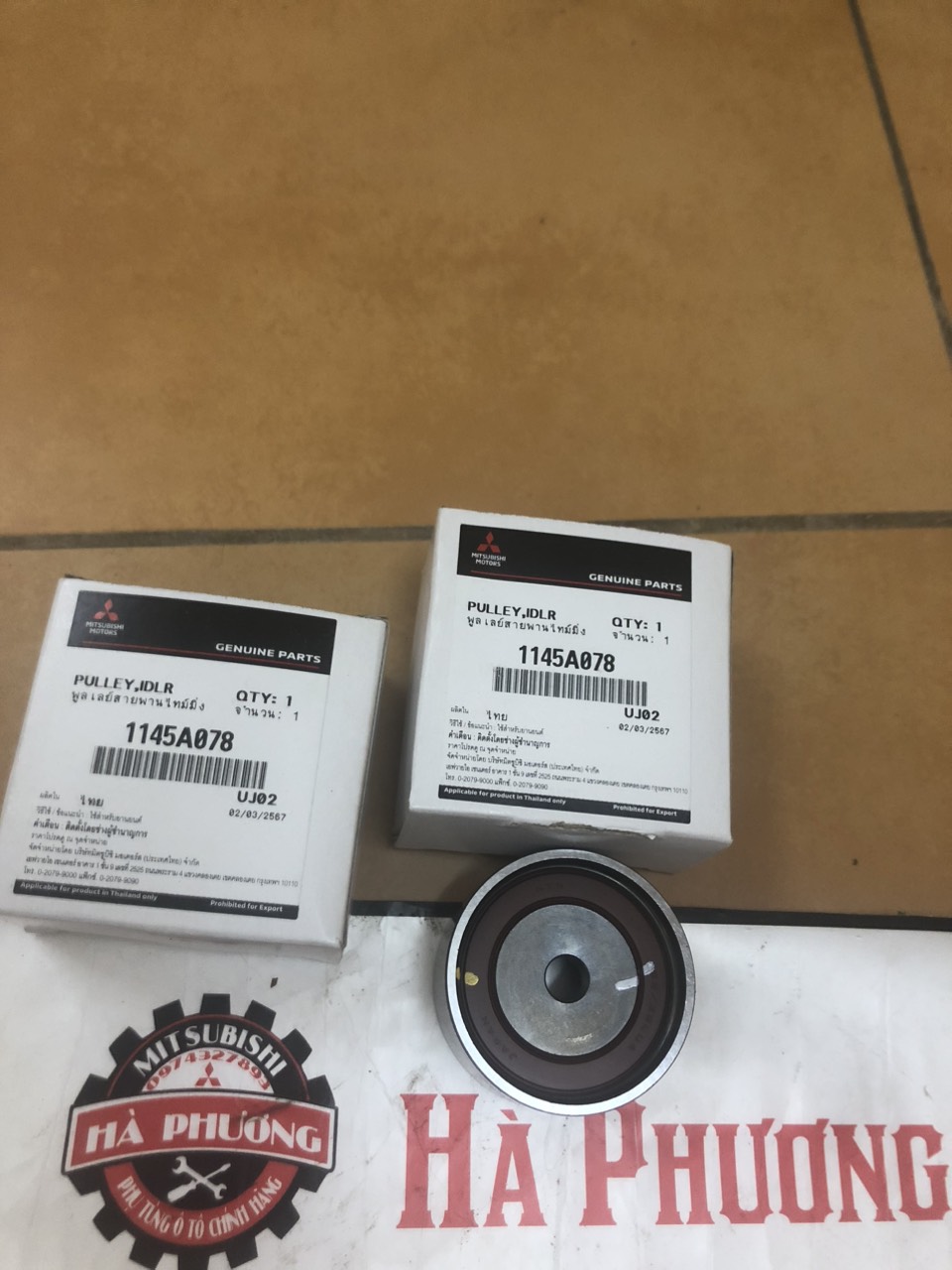 bi tỳ cam, bi tỳ curoa cam xe mitsubishi triton, pajero sport 2010 -2018 hàng xịn chính hãng, giá tốt : 1145a078